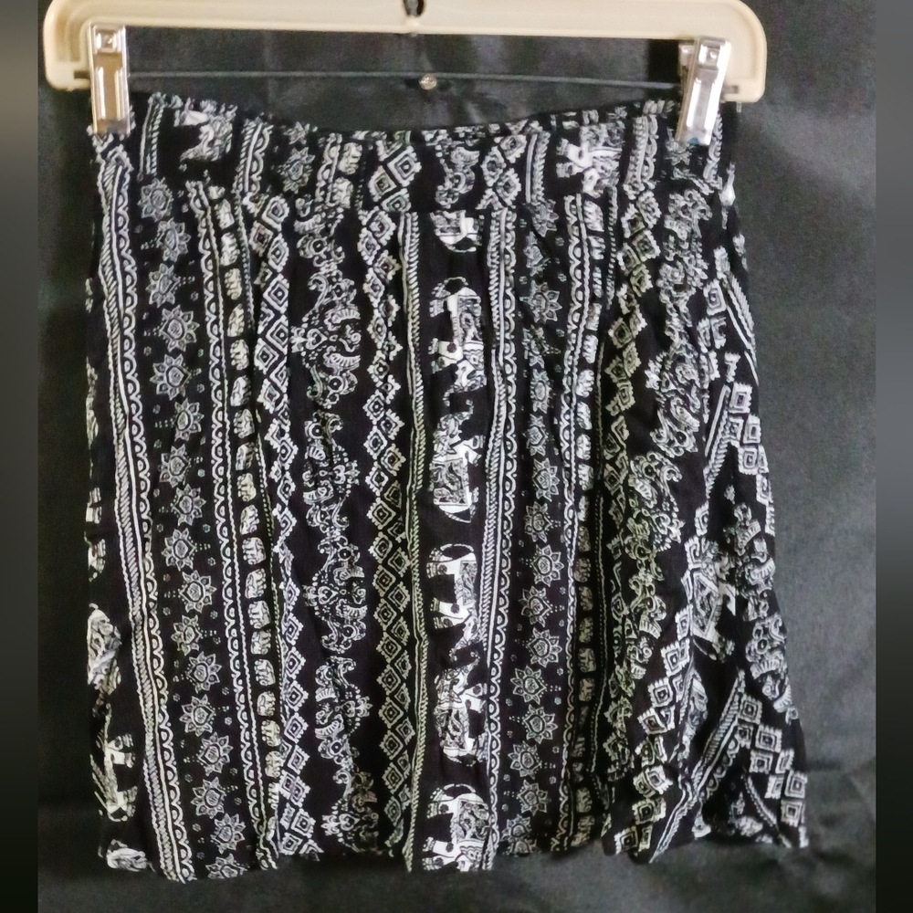 LA Hearts tribal print mini skirt